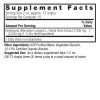 Horehound 1oz Low Alcohol Supplement Facts Box