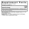 Hyssop Herb 1oz Low Alcohol Supplement Facts Box