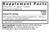 White Ginseng 1oz Alcohol Free Supplement Facts Box
